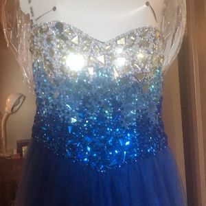 Juliet Royal Blue Corset Prom Dress
